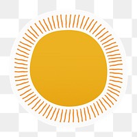 Sunshine png sticker, drawing illustration, transparent background