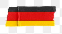 Germany's flag png sticker, washi tape design, transparent background