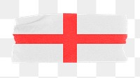 England's flag png sticker, washi tape design, transparent background