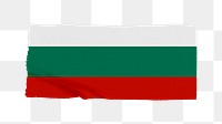 Bulgaria's flag png sticker, washi tape design, transparent background