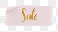 Sale png word sticker typography, transparent background