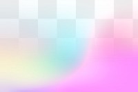 Aesthetic gradient png overlay, transparent background