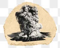 PNG Mt St Helens Eruption, collage element, transparent background