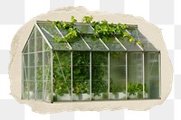 PNG Small greenhouse, collage element, transparent background