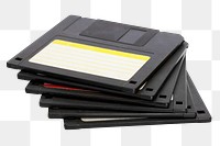 Floppy disk png sticker, transparent background