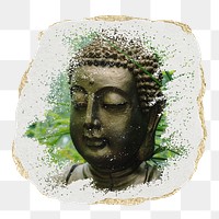 PNG Buddha statue , collage element, transparent background