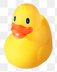 Rubber duck png sticker, transparent background