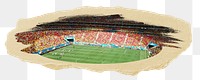 PNG Football & soccer stadium, collage element, transparent background