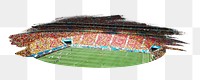 PNG Football & soccer stadium, collage element, transparent background