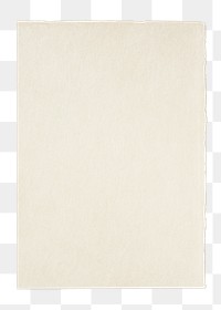 Paper png sticker, beige textured design, transparent background