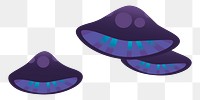 Purple mushroom png sticker, Glitch game illustration, transparent background. Free public domain CC0 image.