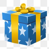 Gift box png sticker, Glitch game illustration, transparent background. Free public domain CC0 image.