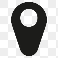 GPS icon png sticker, transparent background