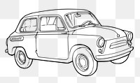 Classic car png sticker, transparent background. Free public domain CC0 image.