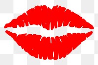 Lipstick stain png sticker, transparent background. Free public domain CC0 image.