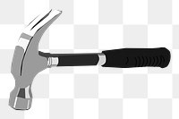 Hammer, tool png sticker, transparent background. Free public domain CC0 image.