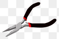 Tongs, tool png sticker, transparent background. Free public domain CC0 image.