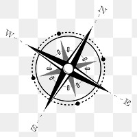 Compass png sticker, transparent background. Free public domain CC0 image.