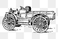 Vintage automobile png sticker, transparent background. Free public domain CC0 image.