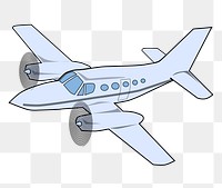 Jet plane png sticker, transparent background. Free public domain CC0 image.