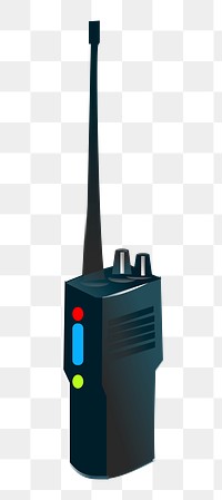 Walkie talkie png sticker, transparent background. Free public domain CC0 image.