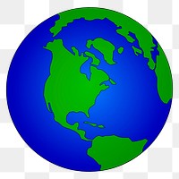 Globe, environment png sticker, transparent background. Free public domain CC0 image.