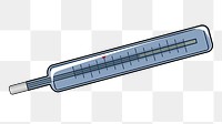 Thermometer png sticker, transparent background. Free public domain CC0 image.