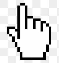 Hand cursor png sticker, transparent background. Free public domain CC0 image.