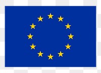 European flag png sticker, transparent background. Free public domain CC0 image.