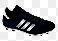 Soccer sneaker png sticker, transparent background. Free public domain CC0 image.