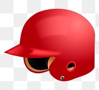 Baseball helmet png sticker, transparent background. Free public domain CC0 image.