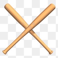 Baseball bat png sticker, transparent background. Free public domain CC0 image.