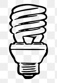 Light bulb png sticker, transparent background. Free public domain CC0 image.