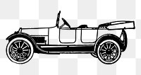 Vintage automobile png sticker, transparent background. Free public domain CC0 image.