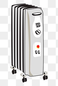 Radiator, heater png sticker, transparent background. Free public domain CC0 image.