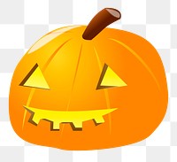 Halloween pumpkin png sticker, transparent background. Free public domain CC0 image.