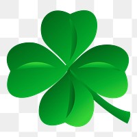 Shamrock leaf png sticker, transparent background. Free public domain CC0 image.