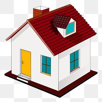 House png sticker, transparent background. Free public domain CC0 image.