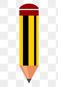 Pencil, stationery png sticker, transparent background. Free public domain CC0 image.