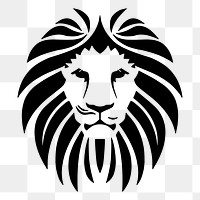 Lion head png sticker, transparent background. Free public domain CC0 image.