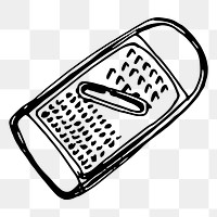 Grater, kitchenware png sticker, transparent background. Free public domain CC0 image.