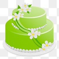 Wedding cake png sticker, transparent background. Free public domain CC0 image.