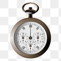 Pocket watch png sticker, transparent background. Free public domain CC0 image.