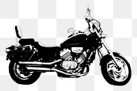 Motorcycle png sticker, transparent background. Free public domain CC0 image.