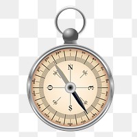 Compass png sticker, transparent background. Free public domain CC0 image.