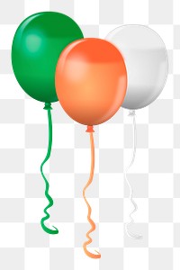 Party balloons png sticker, transparent background. Free public domain CC0 image.