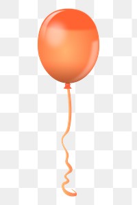 Floating balloon png sticker, transparent background. Free public domain CC0 image.