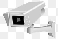 CCTV camera png sticker, transparent background. Free public domain CC0 image.