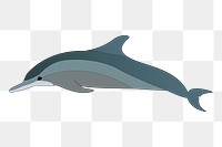 Dolphin png sticker, transparent background. Free public domain CC0 image.