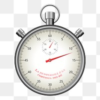 Stop watch png sticker, transparent background. Free public domain CC0 image.